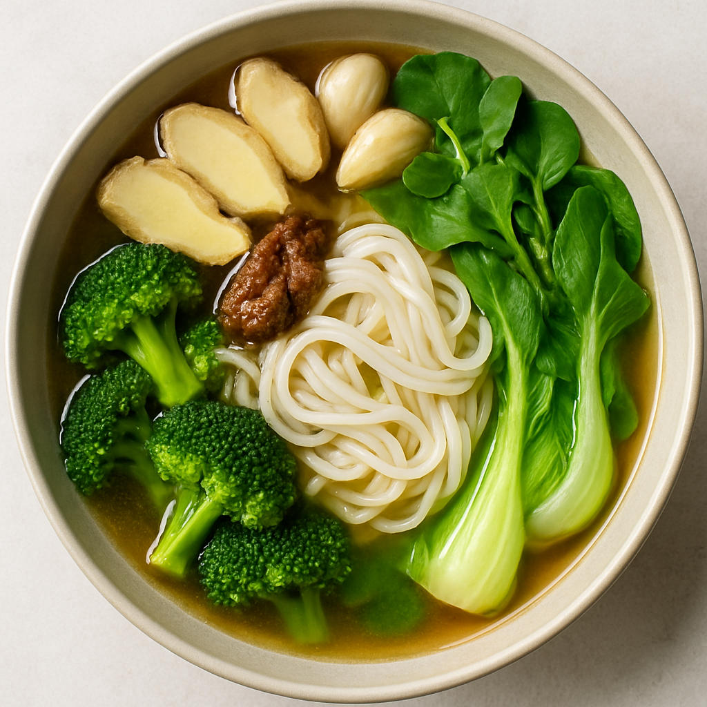 Sopa Vietnamita de Fideos de Arroz (Phở Vegano)