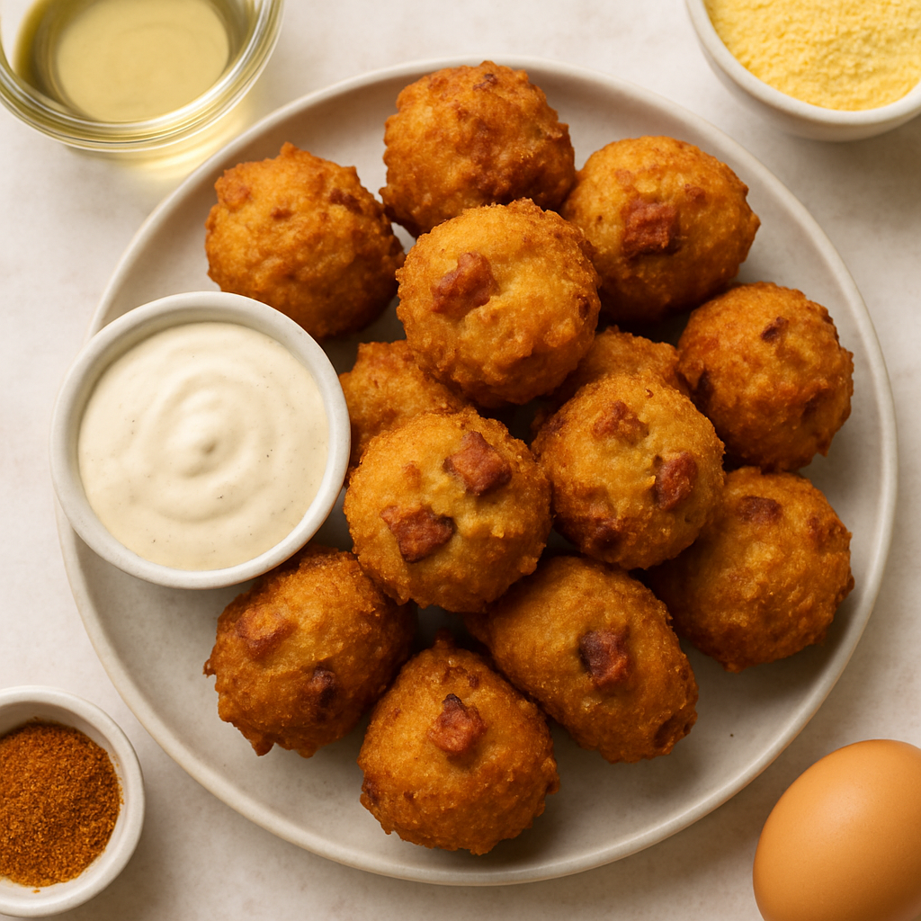 Cajun Andouille Hush Puppies