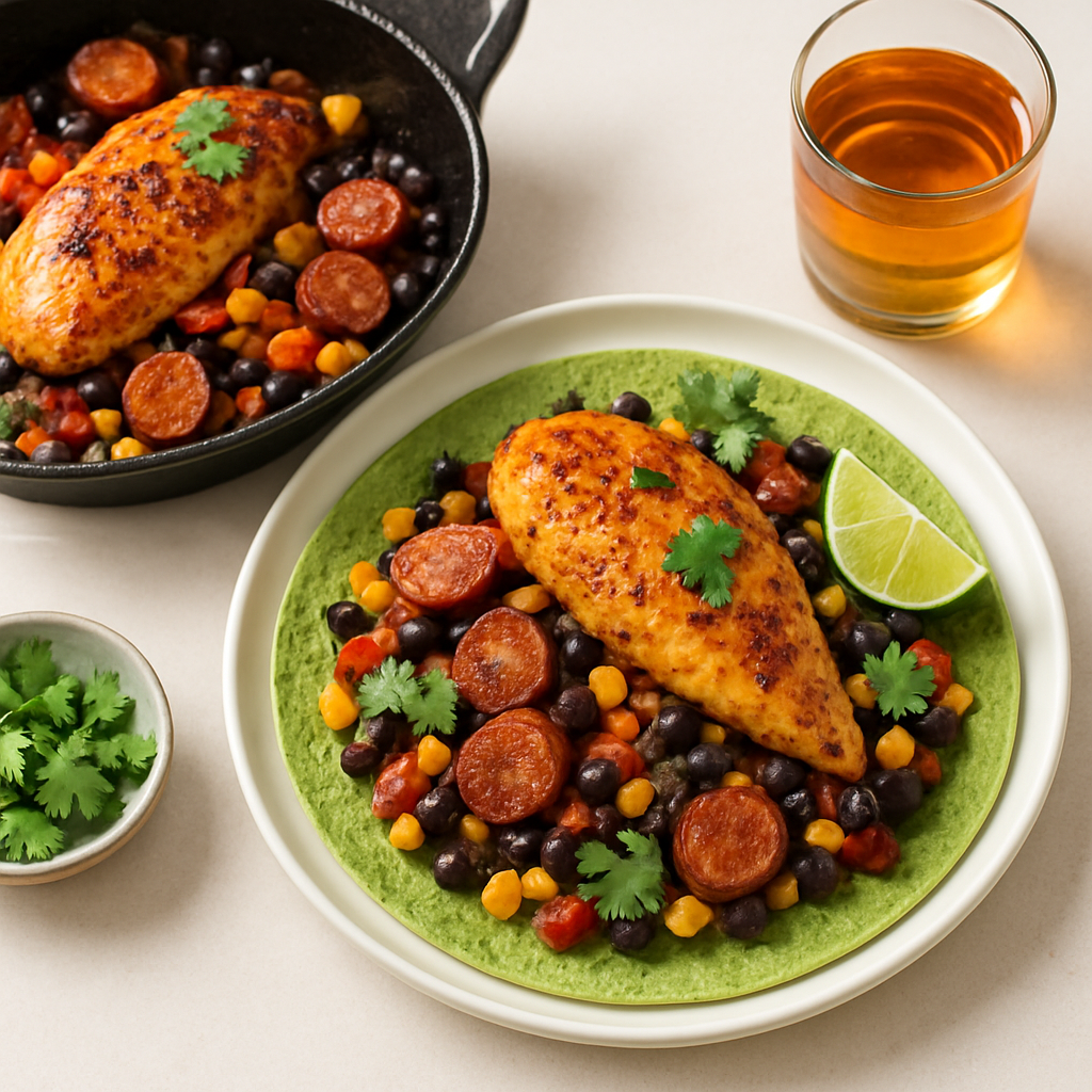 One-Pan Chicken and Sausage Fiesta