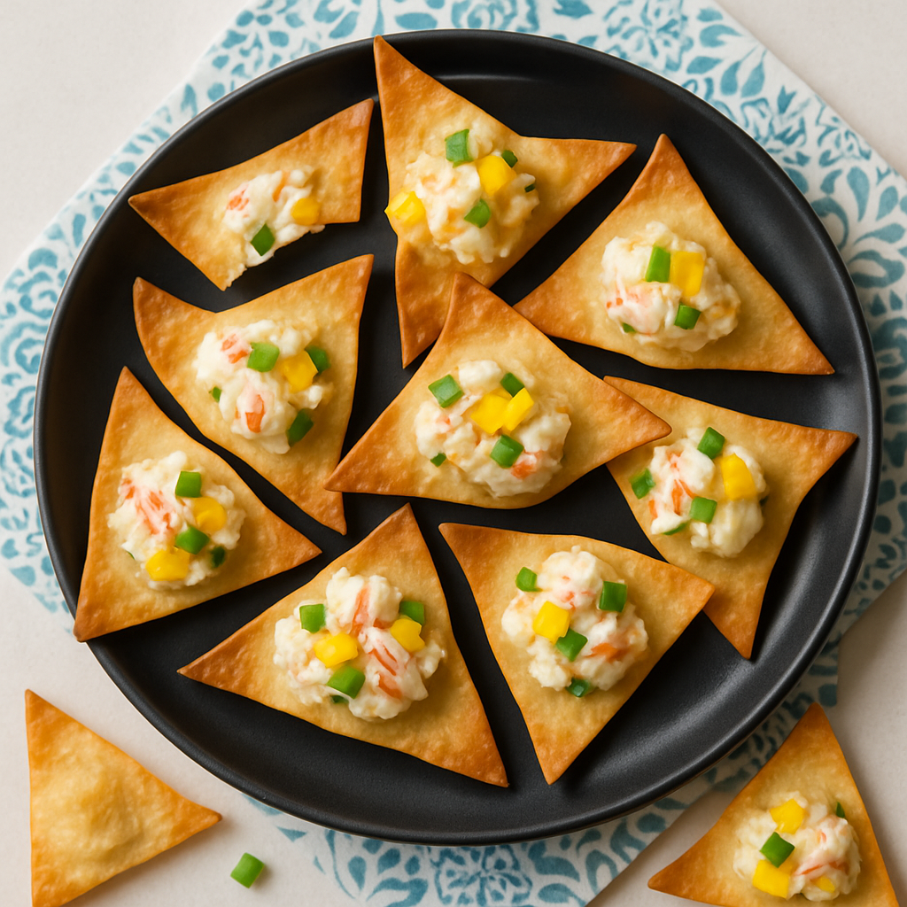 Wontons de Cangrejo al Horno