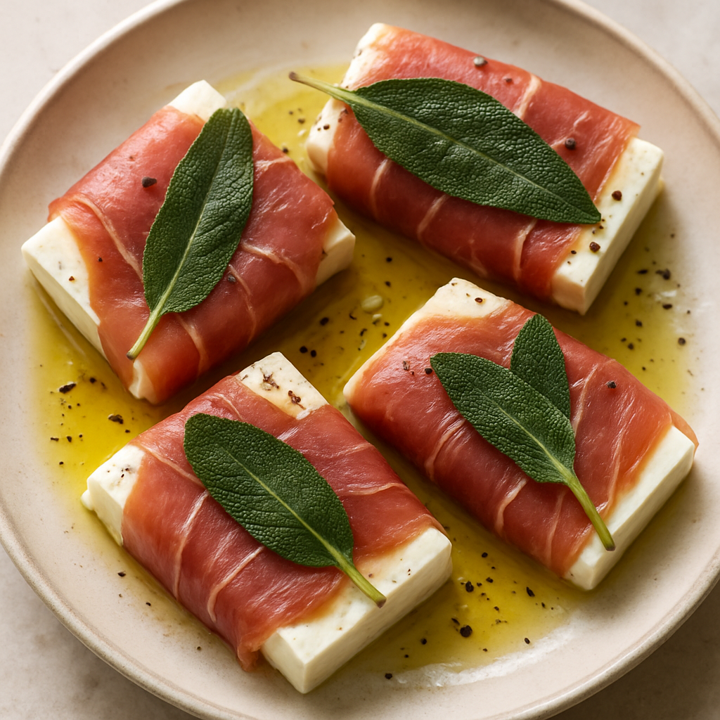 Queso Feta Envuelto en Prosciutto
