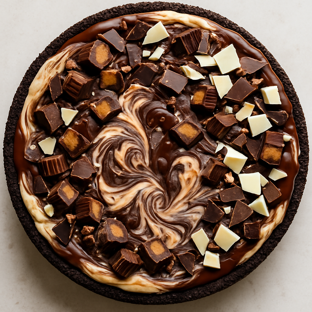 Pastel de Helado de Mantequilla de Maní y Chocolate