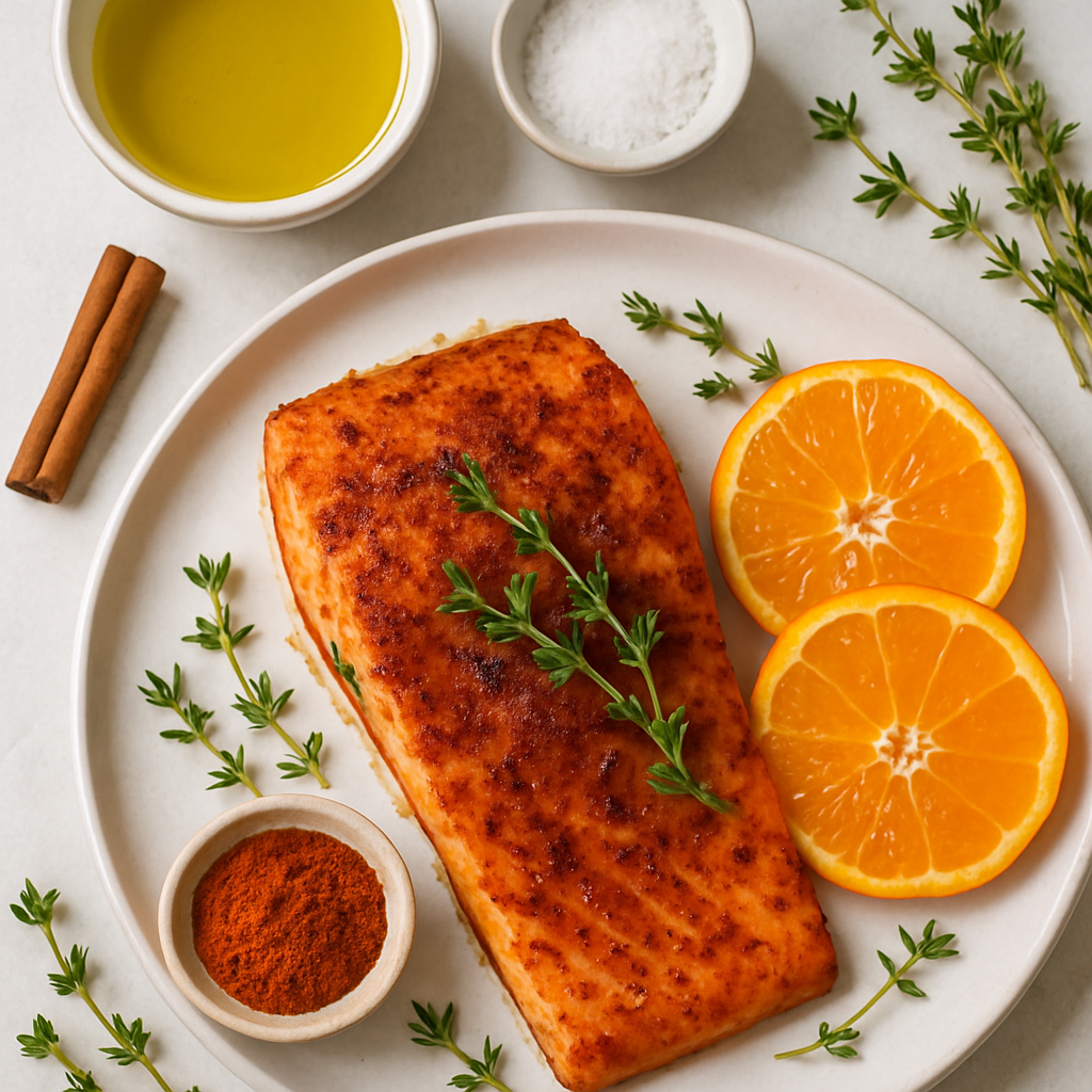 Smoked Paprika Oven Roasted Salmon