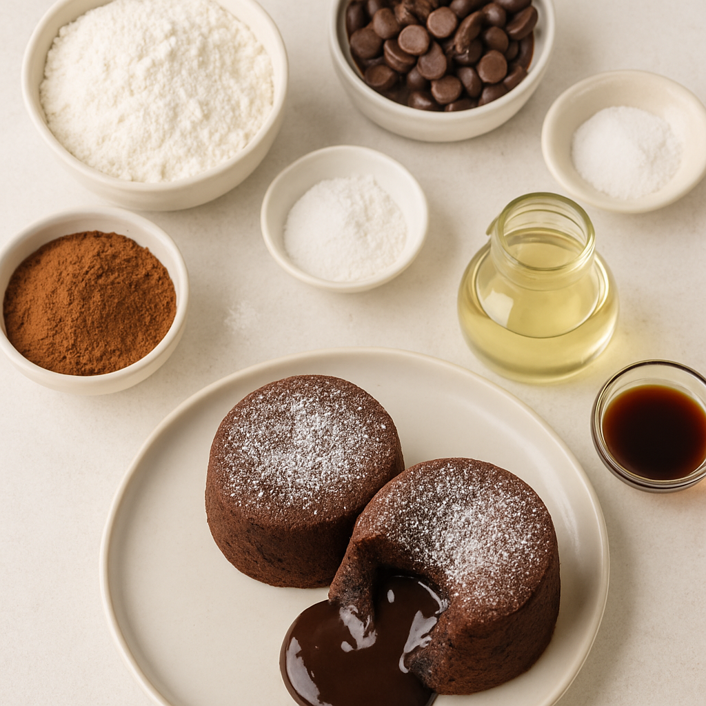 Pasteles de Chocolate Derretido