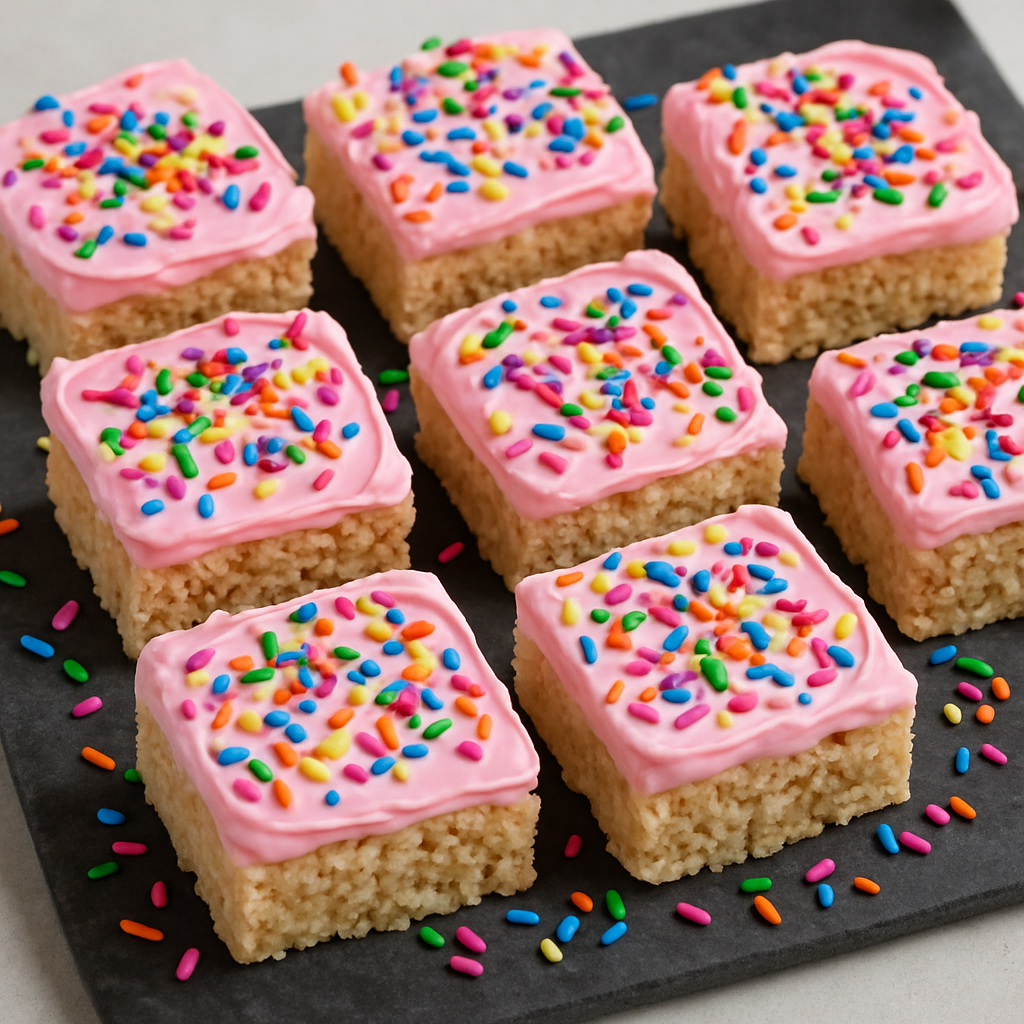 Dulces de Arroz Krispie con Confeti