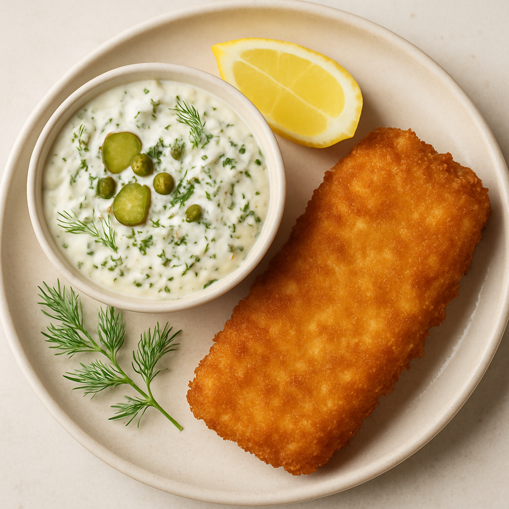 Fried Fish with Dill Tartar Sauce