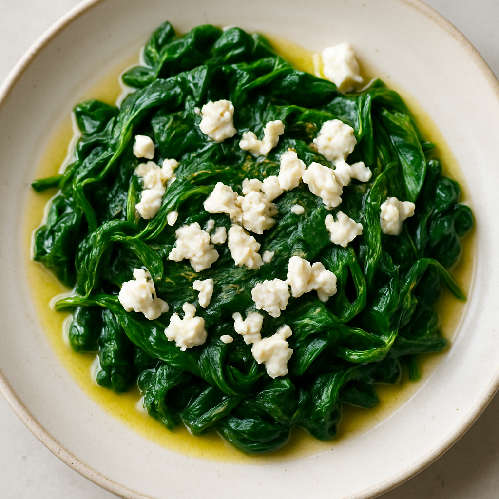 Buttered Spinach with Feta