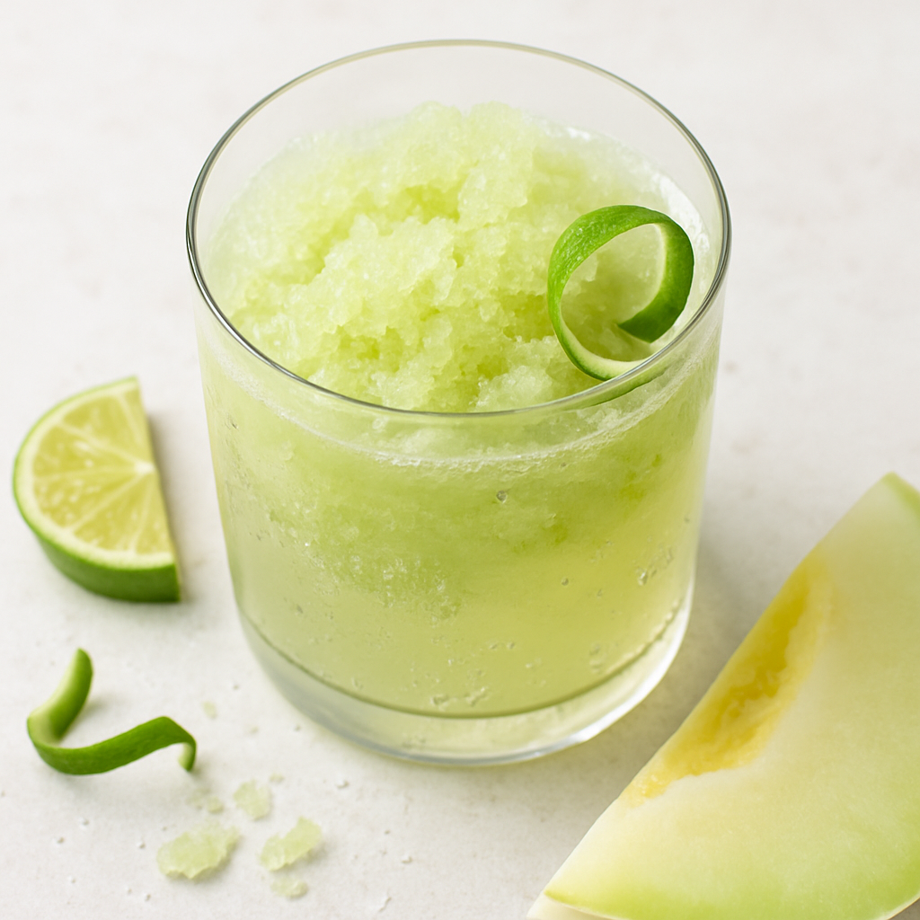 Granita Refrescante de Melón Verde