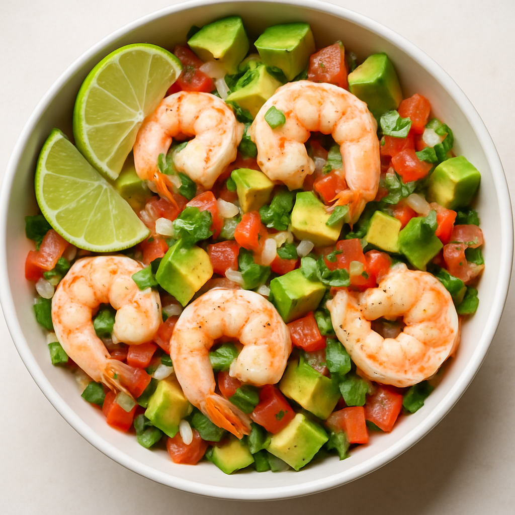 Shrimp with Avocado Ceviche
