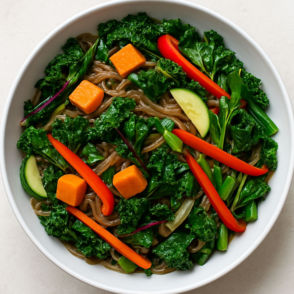 Korean Japchae Glass Noodles - Super Foods Version