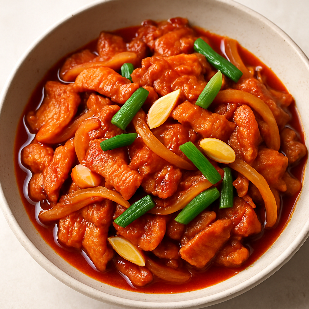 Bulgogi de Cerdo Picante (Dwaeji Bulgogi)