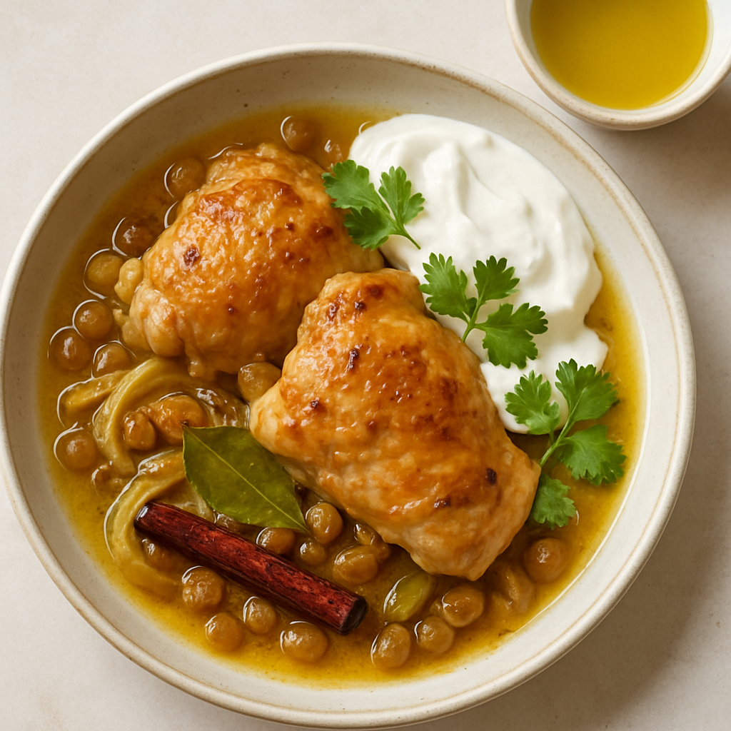 Pollo Aromático con Pasas Sultanas