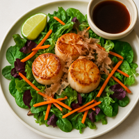 Seared Scallop Salad with Ponzu Sauce