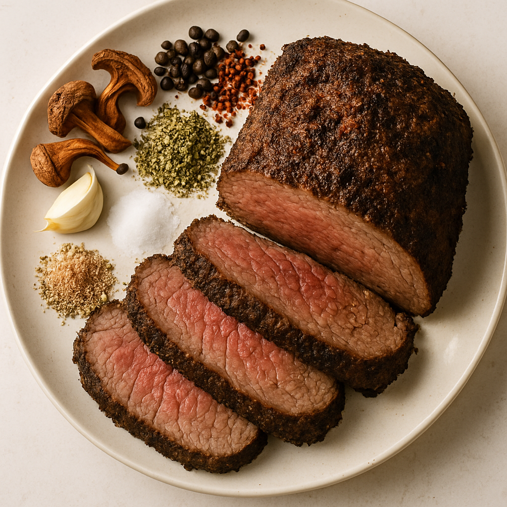 Porcini-Rubbed Roast Beef