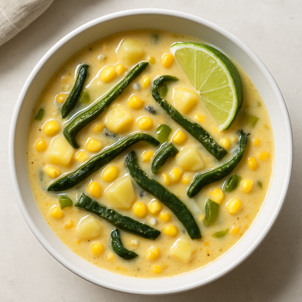 Roasted Poblano Corn Chowder
