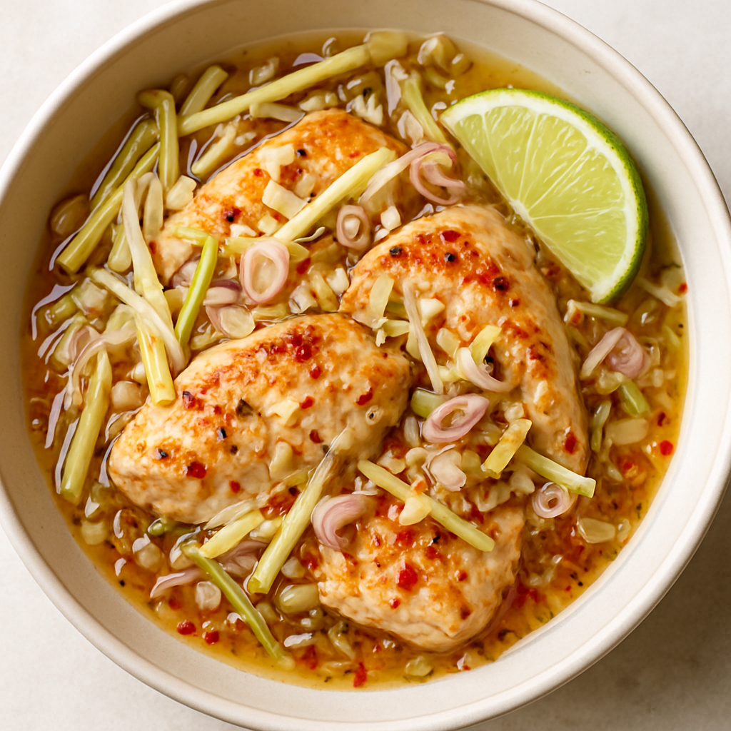 Pounded Lemongrass Chicken