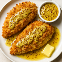 Crispy Panko Mustard Chicken