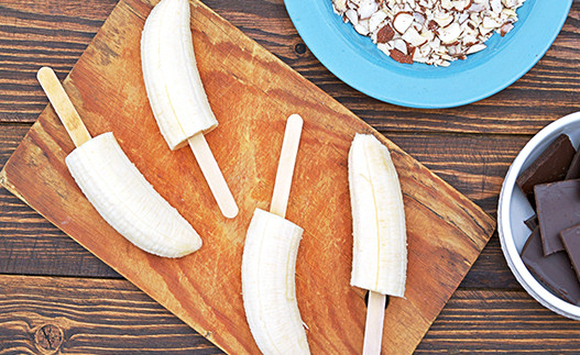 Frozen Banana Pops
