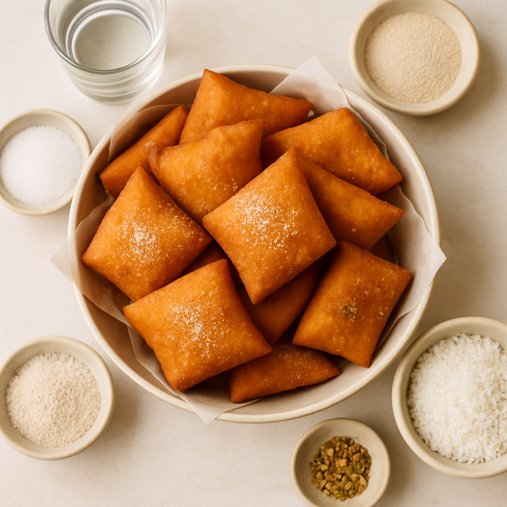 Mandazi (Rosquillas de Coco de África Oriental)