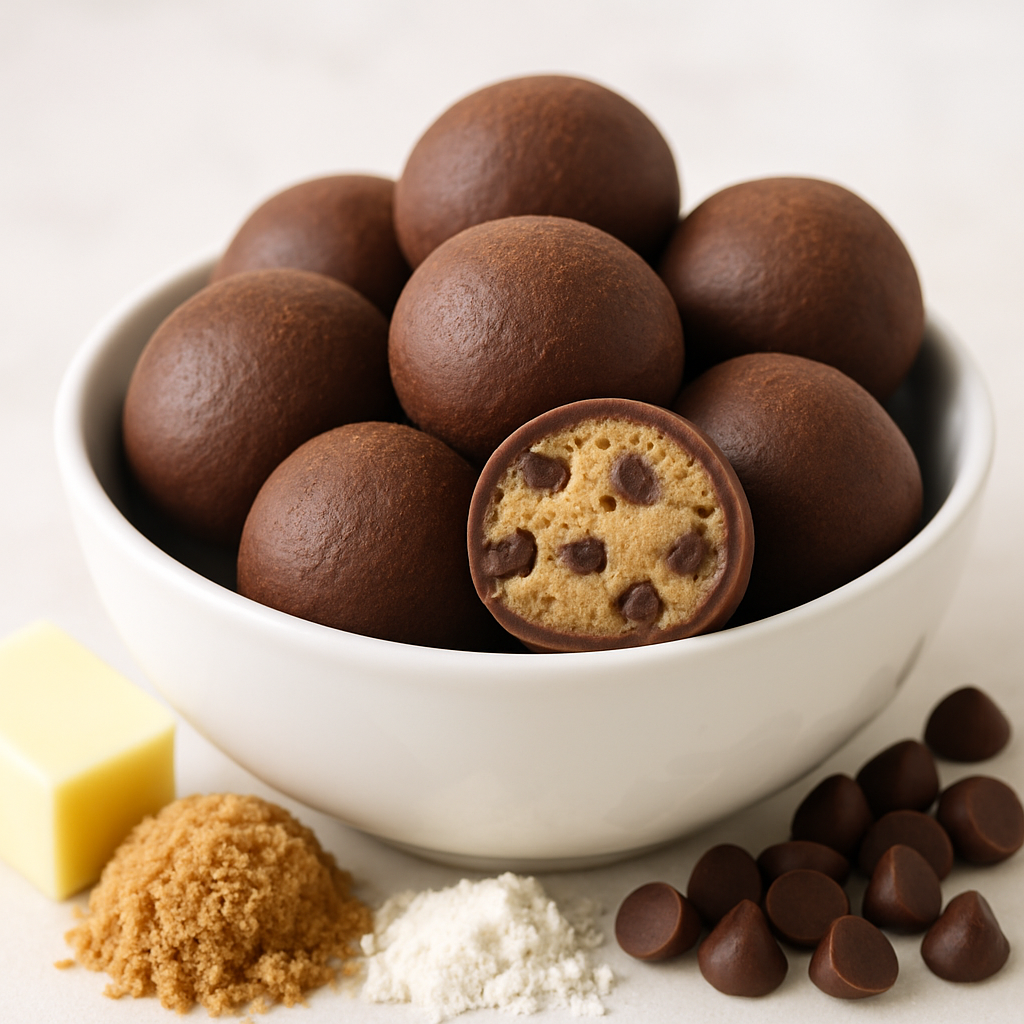 Chocolate Chip Cookie Dough Truffles
