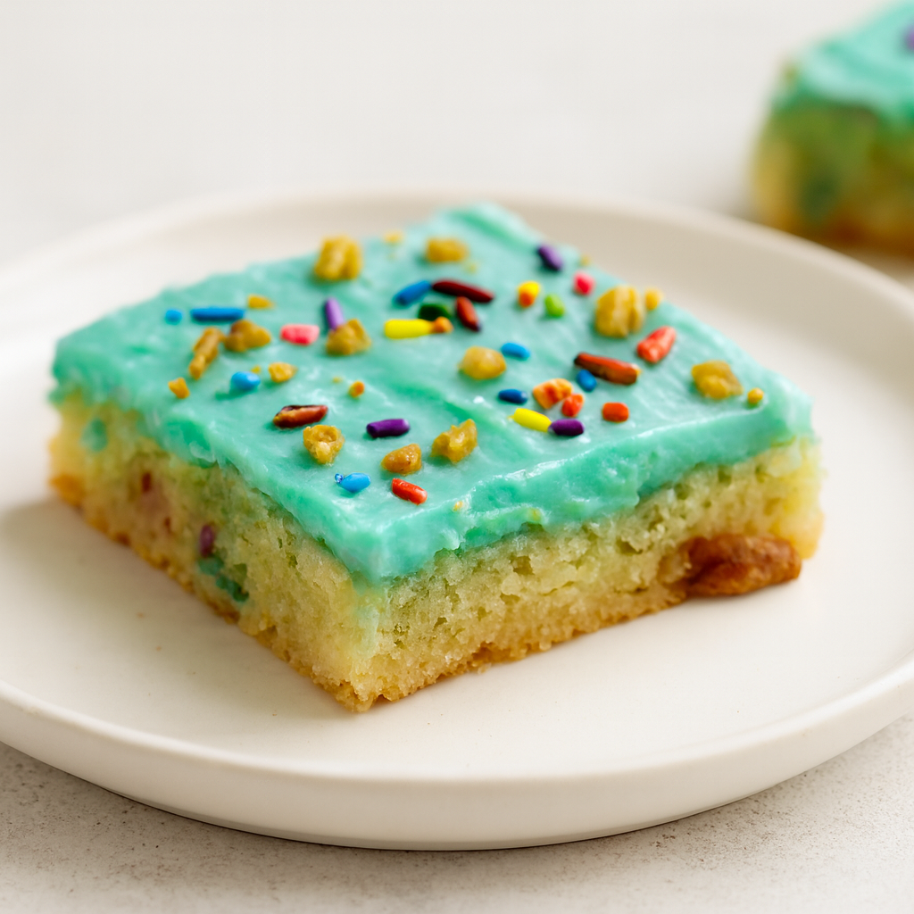 Eggless White Texas Sheet Cake