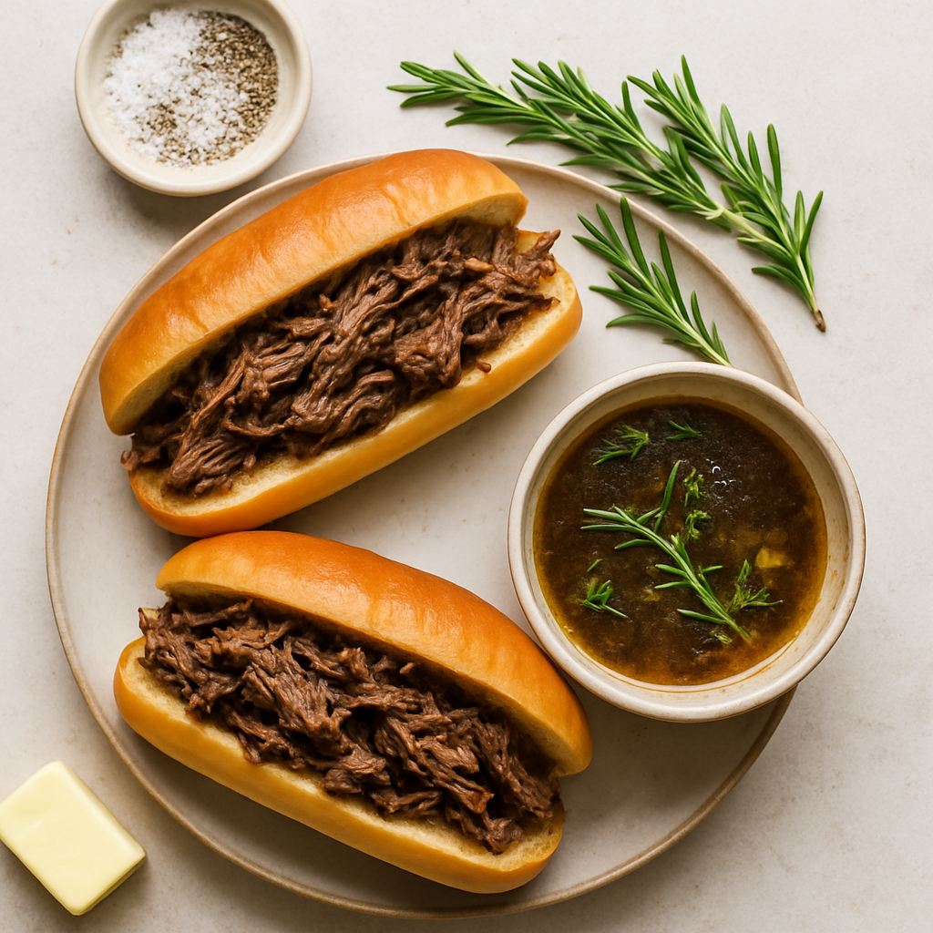 Sándwiches de Carne Jugosa