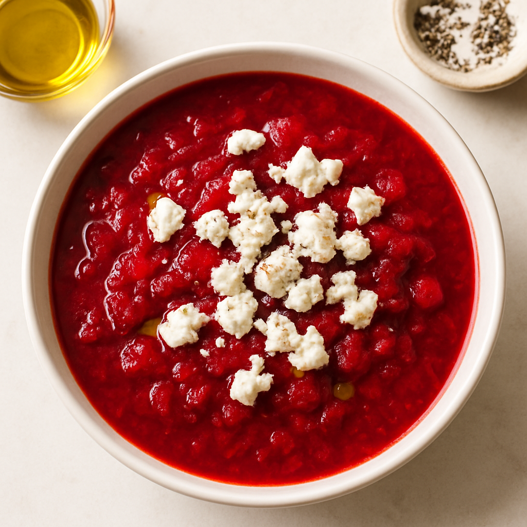 Sopa de Remolacha con Feta