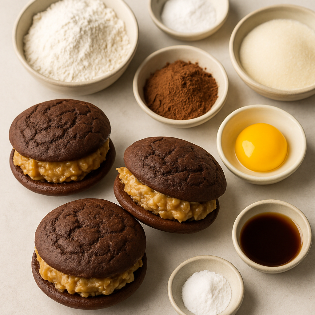 Tartas Whoopie con Relleno de Chocolate Alemán