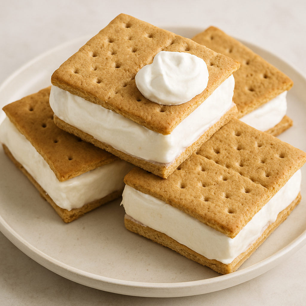 Sándwiches de Helado con Galletas de Miel y Avena