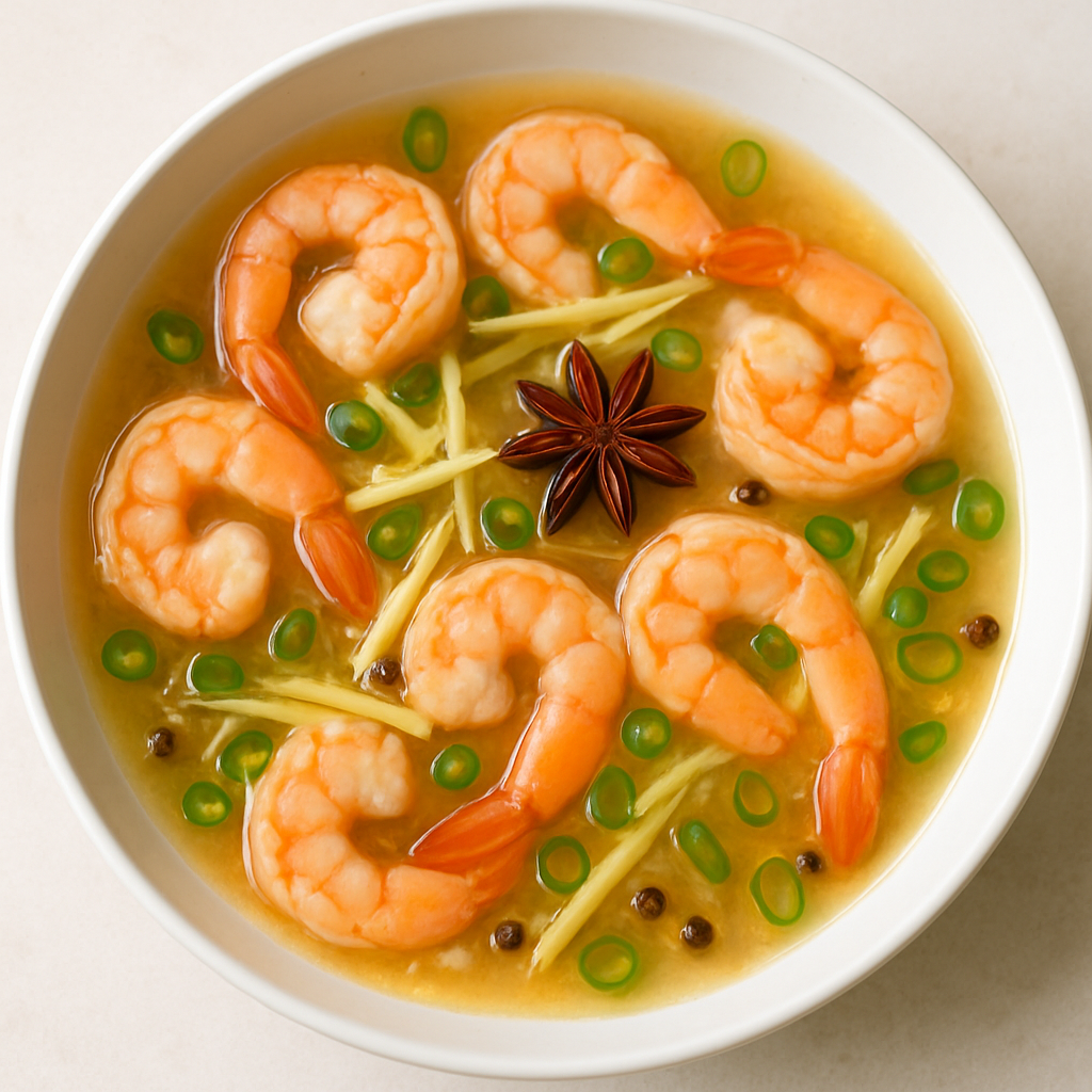 Spiced Shrimp in Lemon-Ginger Sauce