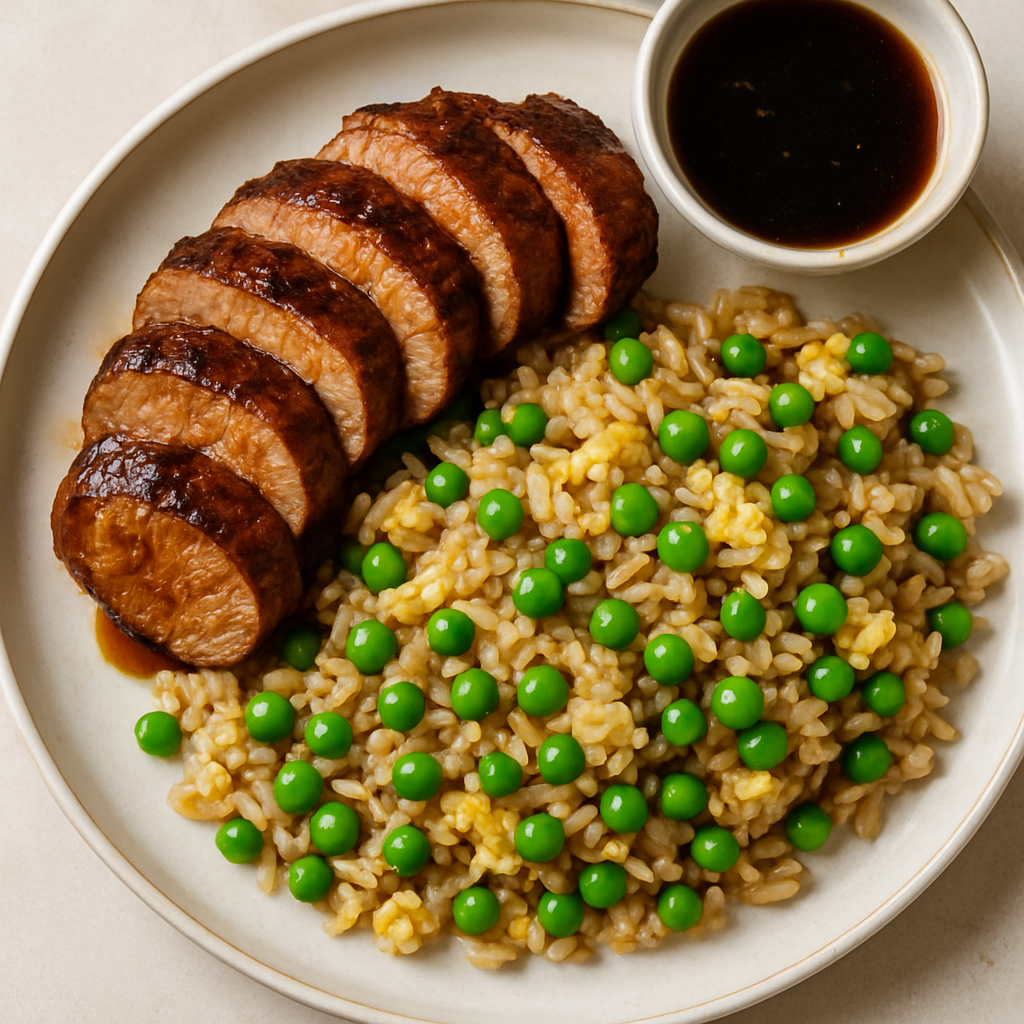 Filete de Cerdo con Cinco Especias y Arroz Frito