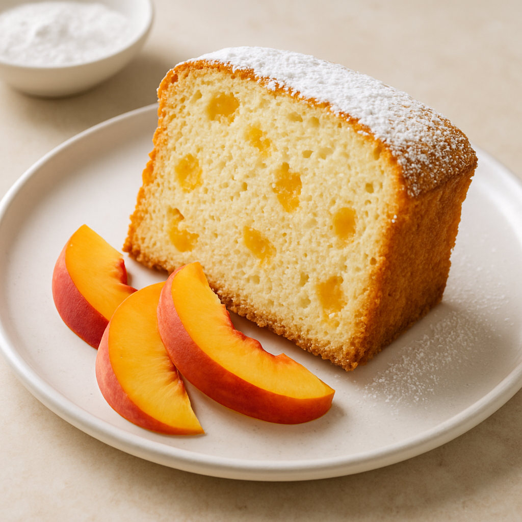 Peaches 'n Cream Pound Cake