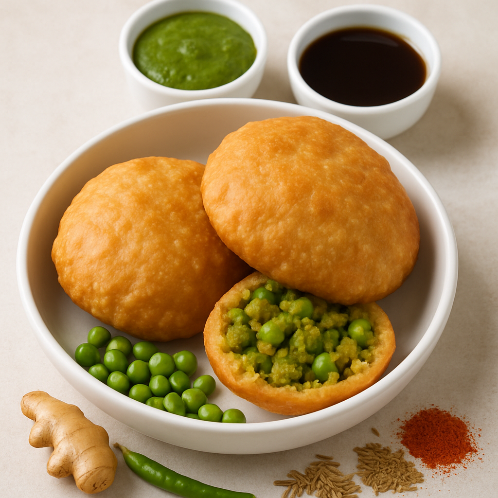 Kachori de Guisantes Verdes