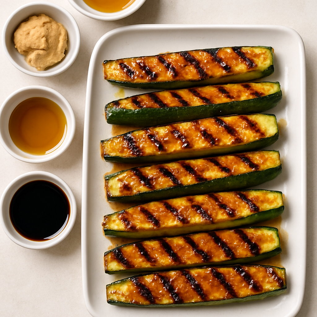 Miso-Glazed Grilled Zucchini