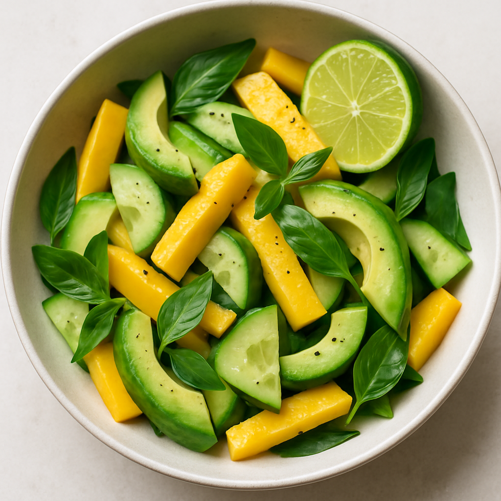 Avocado, Mango and Thai Basil Salad