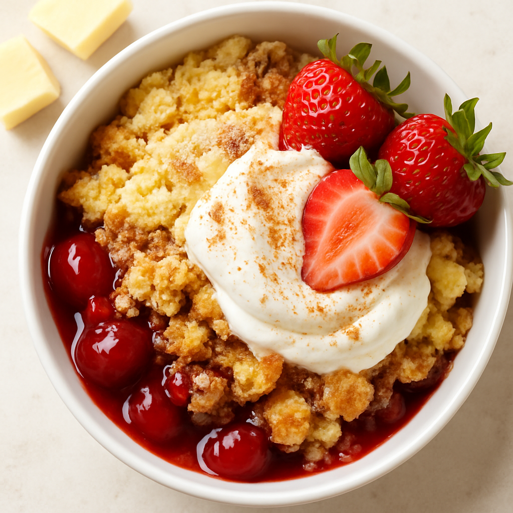Cherry Dump Pie Sundae