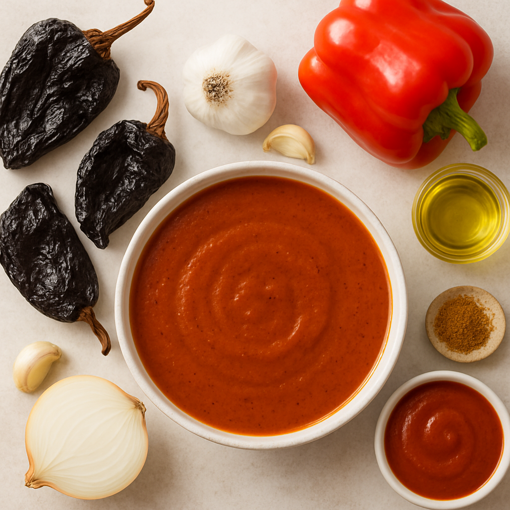 Homemade Red Enchilada Sauce with Ancho Chiles