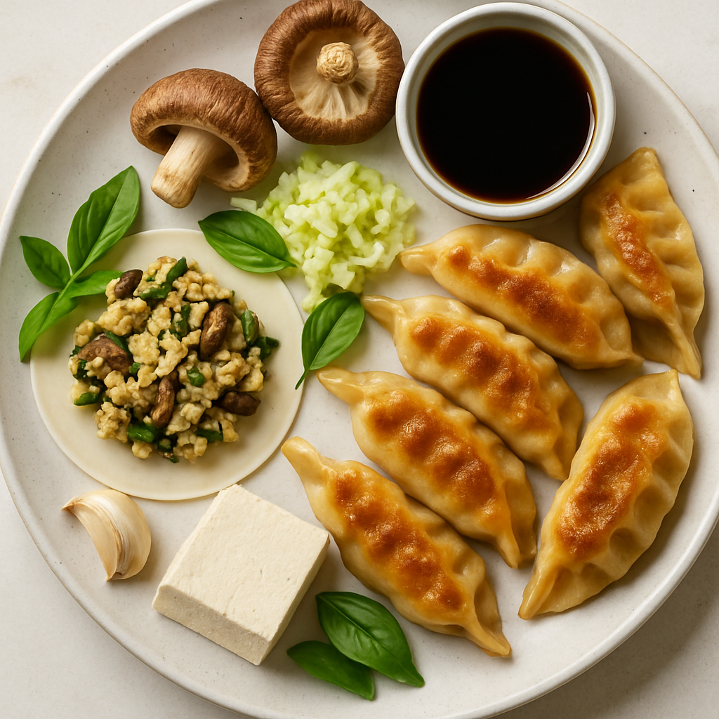 Mushroom Tofu Potstickers