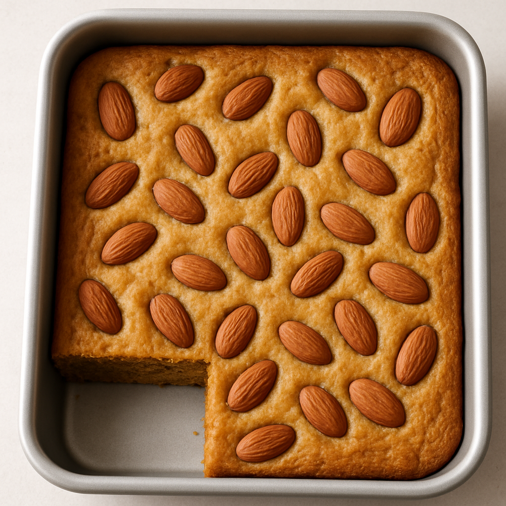 Chewy Almond Squares (Blondies)