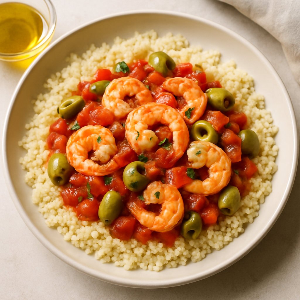 Shrimp With Tomatoes and Olives