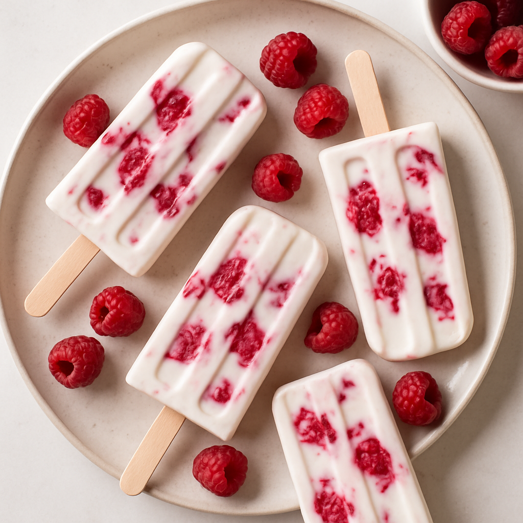 Raspberry Yogurt Pops