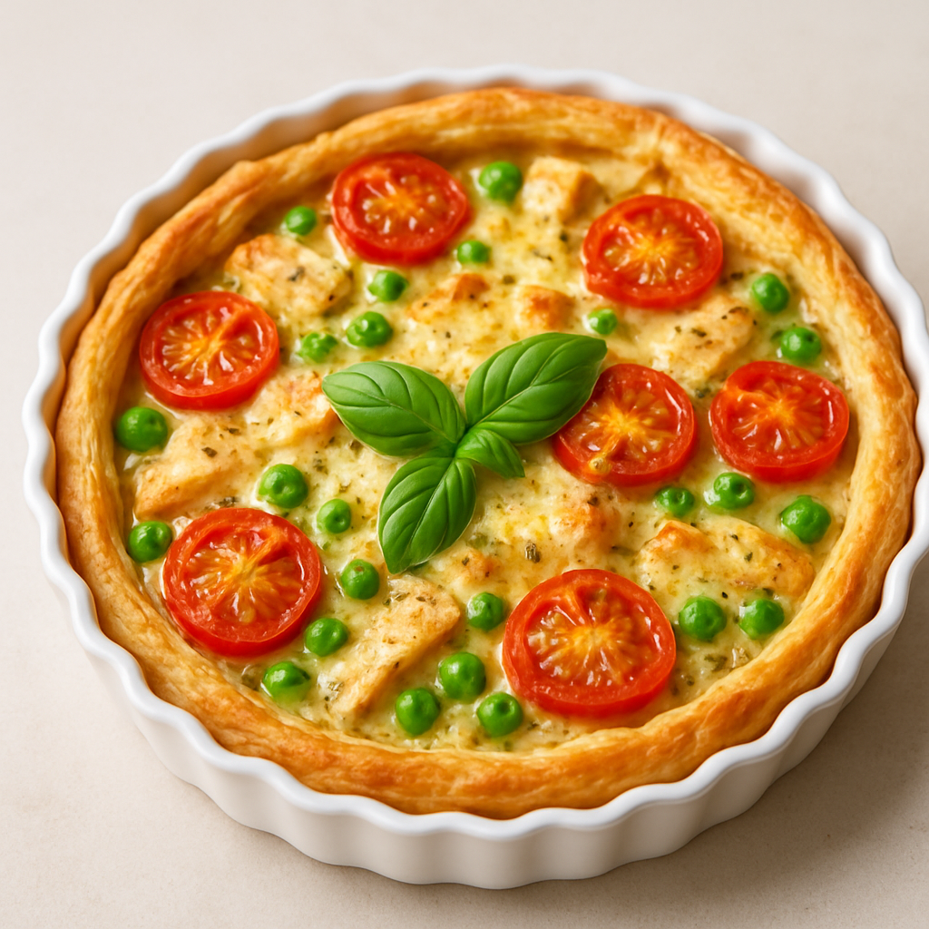 Tartas Sabrosas de Pollo Ahumado y Tomate