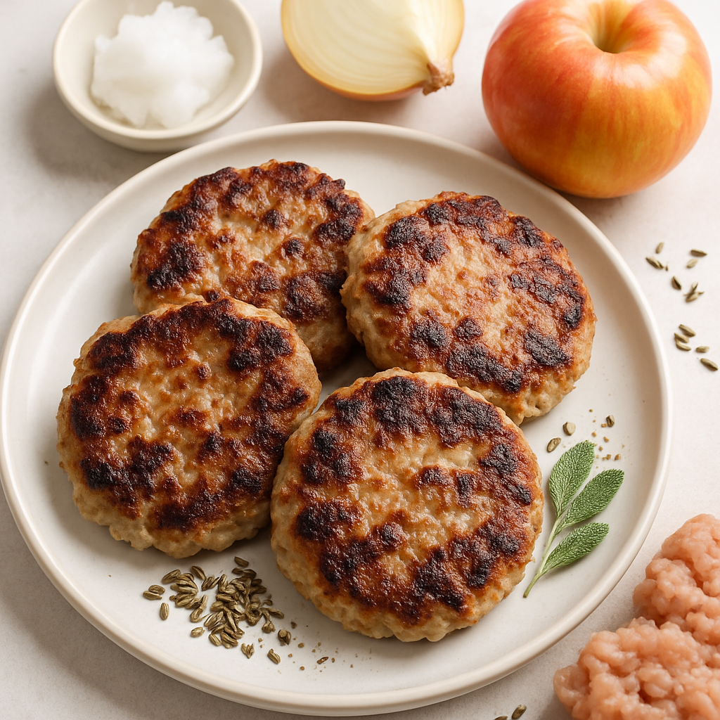 Homemade Chicken Apple Sausage