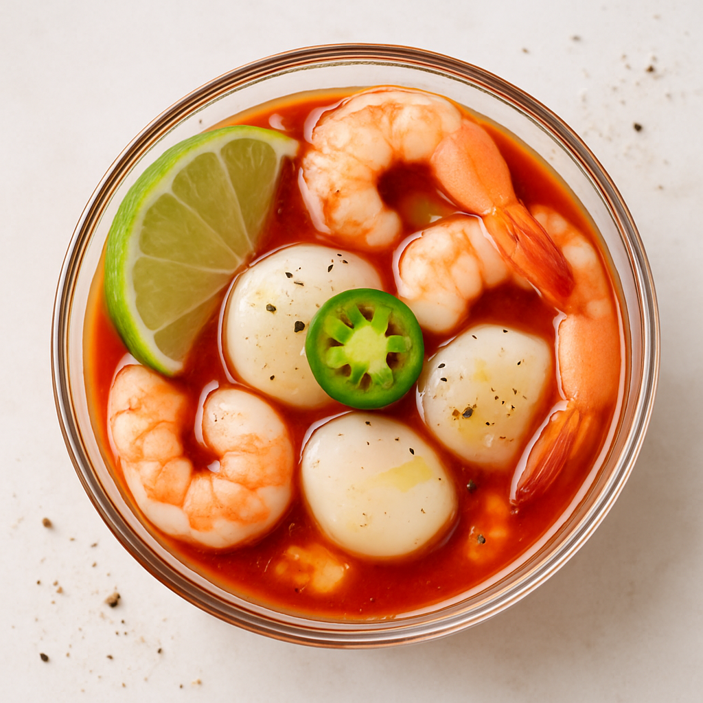 Fiesta Scallop and Shrimp Cocktail