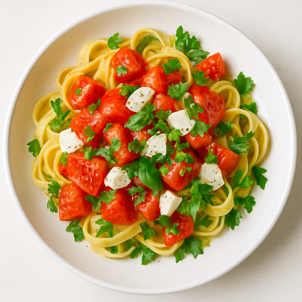 Pasta with Fresh Tomatoes and Herbs