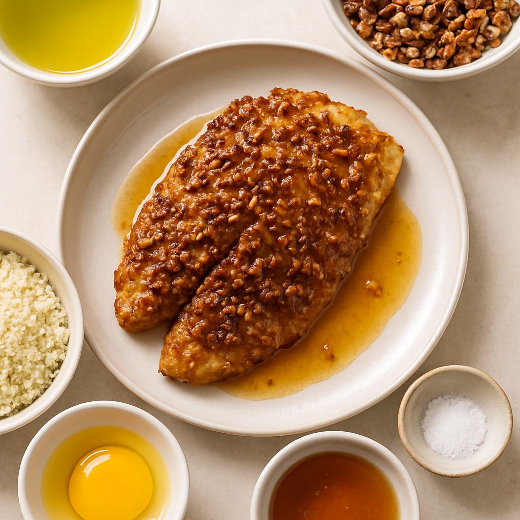 Pecan Crusted Tilapia with Honey Glaze
