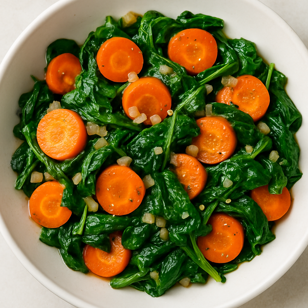 Sautéed Carrot and Spinach