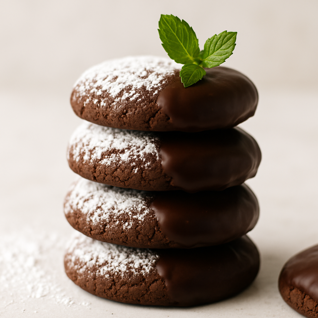 Mint Chocolate Truffle Cookies