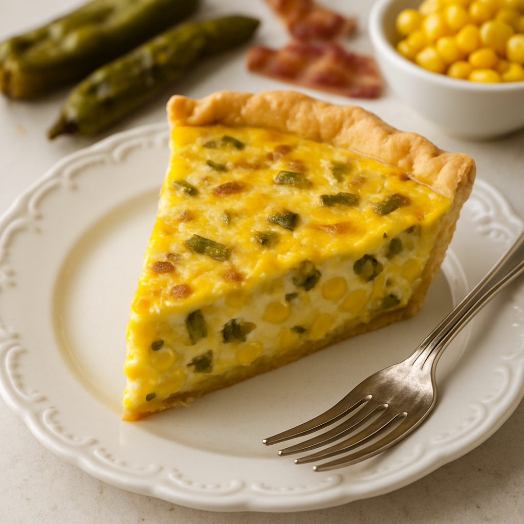 Hatch Chile Corn Quiche