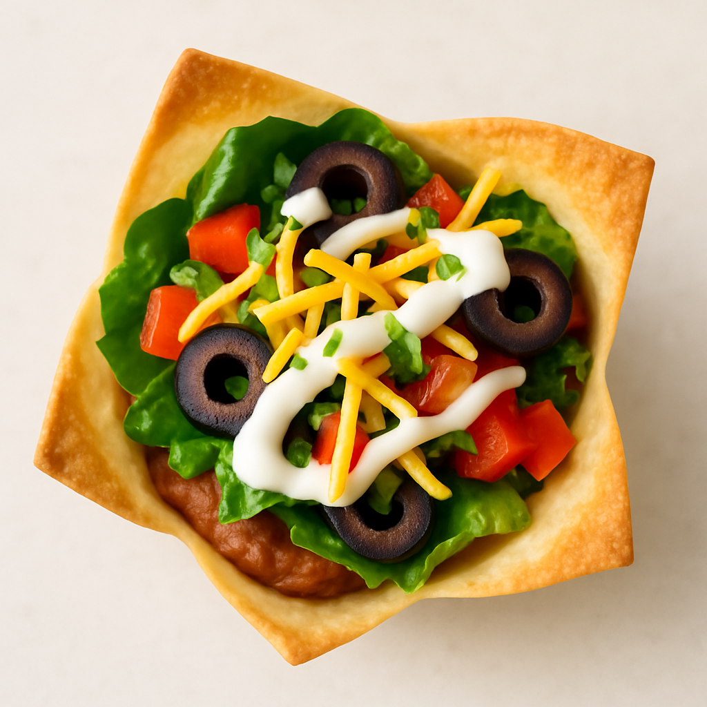 Copas de Ensalada de Taco Miniatura